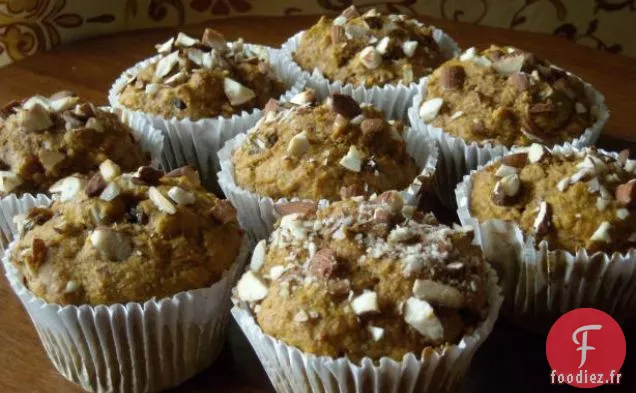 Muffins au Fromage à la Crème à la Citrouille Et aux Pacanes