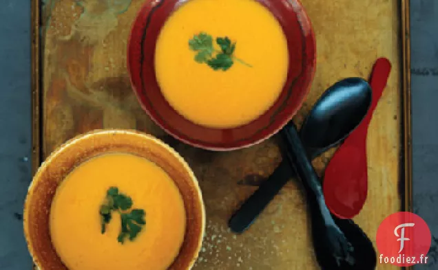 Soupe à la Citrouille, au Maïs et à la Citronnelle