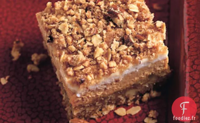 Carrés de Crumble au Gâteau au Fromage à la Citrouille