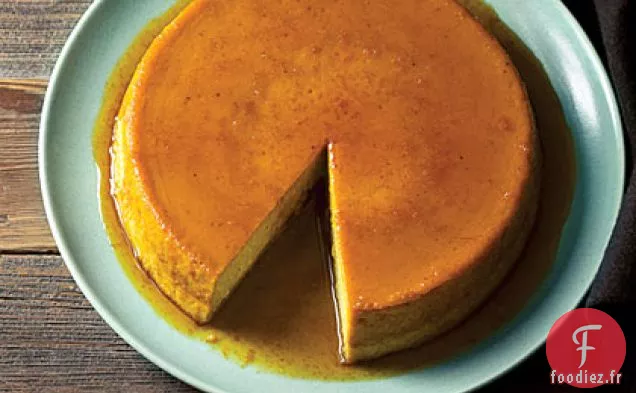 Flan De Citrouille Orange Caramélisé