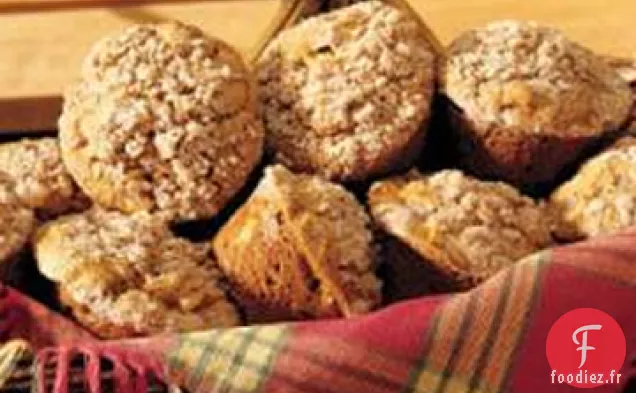 Muffins à la Citrouille et aux Pommes avec garniture Streusel