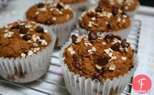 Muffins à la Citrouille aux Pépites de Chocolat (Végétalien)