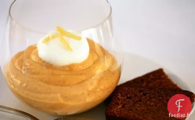 Mousse de Citrouille aux Miettes de Pain d'épices