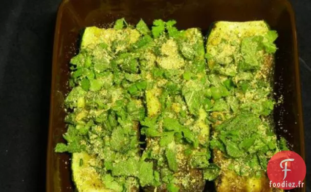 Courgettes Rôties À La Poêle Avec Gremolata À La Coriandre Et À La Menthe