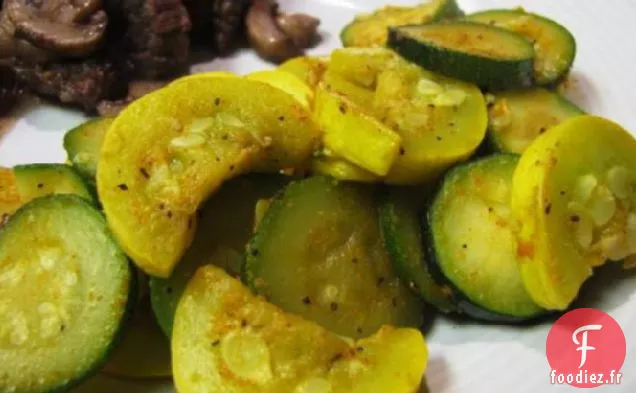 Courge Jaune et Courgette Sautée de Campagne