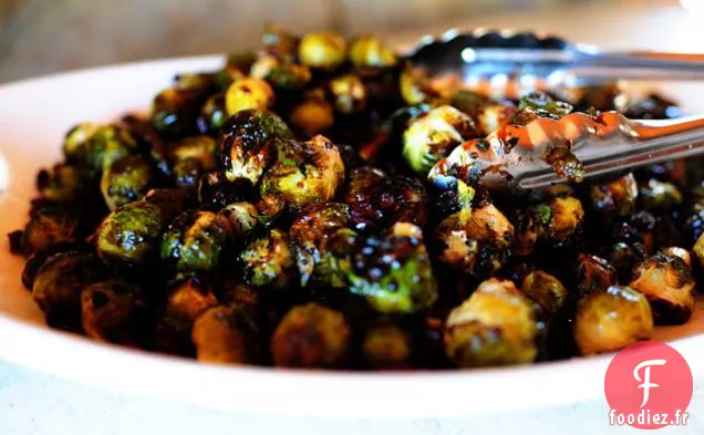 Choux de Bruxelles au Balsamique et aux Canneberges