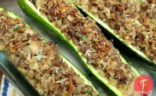 Courgettes Farcies À la Saucisse