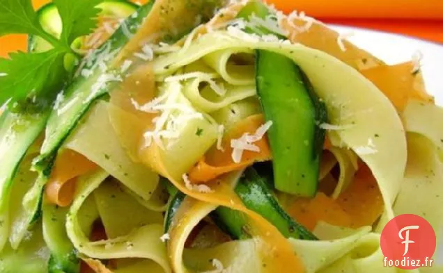 Fettuccine Aux Rubans De Légumes