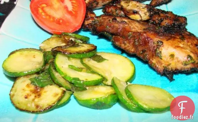 Courgettes au Basilic