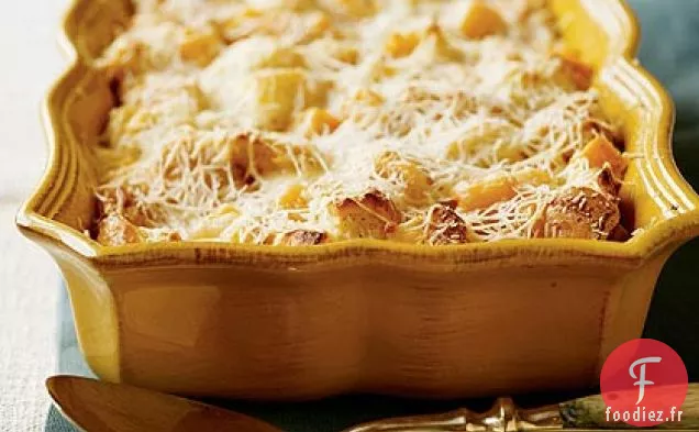 Pouding au Pain à la Courge Musquée et au Parmesan