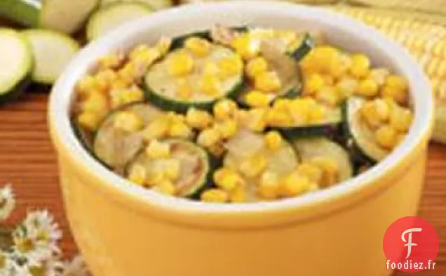 Sauté de Maïs Aux Courgettes