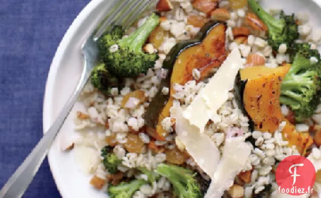Salade D'Orge à la Courge Et Au Brocoli