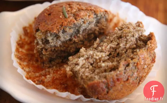 Muffins au Sarrasin et au Son d'Avoine au Romarin et au Citron Inspirés des Pelures