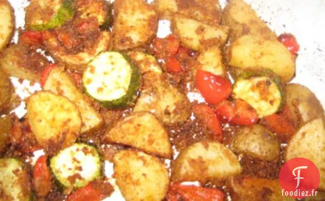 Cuisson des Courgettes et des Pommes de Terre