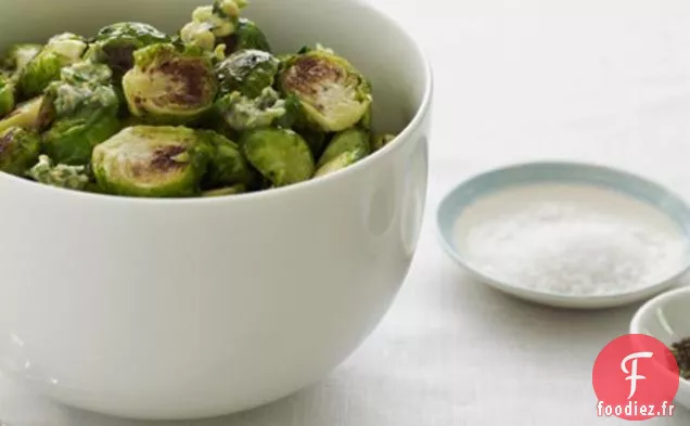 Choux De Bruxelles Rôtis Au Beurre D'Herbes