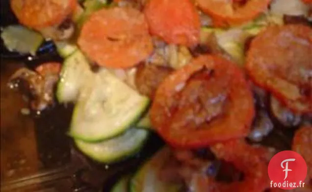 Casserole de Courgettes et de Courges Jaunes en Couches