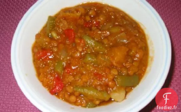 Ragoût de Lentilles et Légumes Italiens (Mijoteuse)