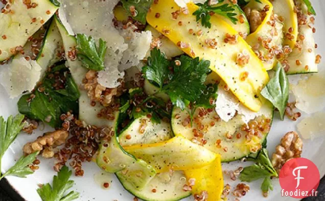 Salade de Courge d'Été et Quinoa Rouge aux Noix