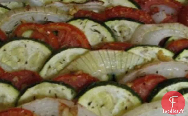 Tomates Rôties Oignons et Courgettes