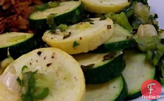 Poêle à Courgettes et Courges d'Été