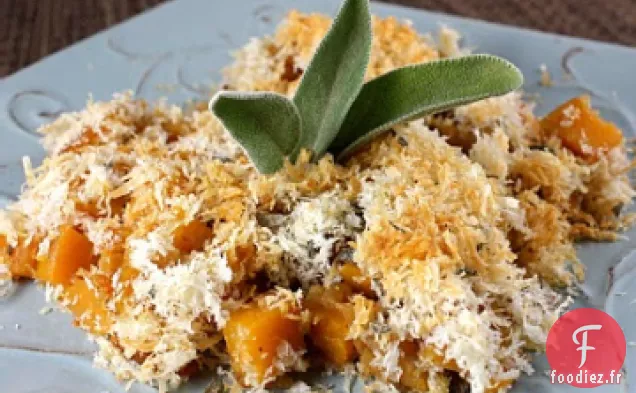 Gratin de Courge Musquée avec Chapelure au Romarin