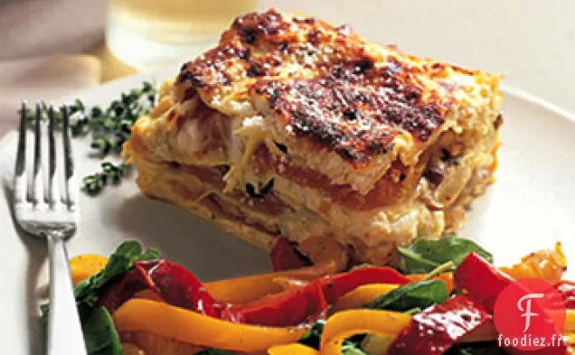 Lasagne à la Courge Musquée et aux Champignons