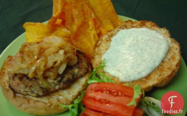 Hamburgers Mesa Avec Aïoli à la Sauge et Frites Épicées