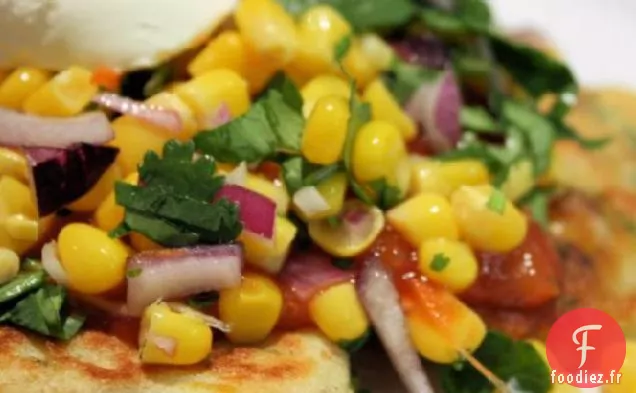 Beignets De Légumes Avec Salsa De Maïs (Peut Être Sans Gluten)