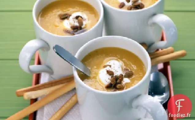 Soupe de Courge Musquée En Purée