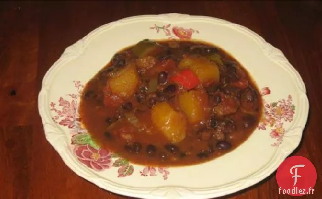 Piment de Courge Musquée aux Haricots Noirs