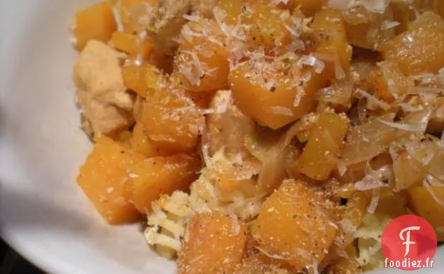 Poulet À La Courge Musquée