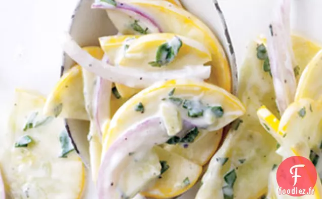 Salade de Courge aux Herbes avec Vinaigrette au Yogourt