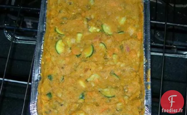 Haricots Mungo Au Curry Avec Rhubarbe et Ignames