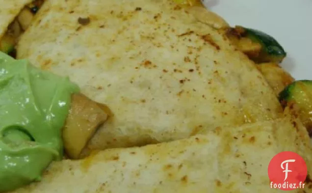 Quesadillas Aux Légumes Épicés