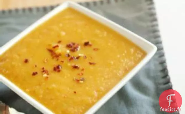 Soupe de Courge Épicée au Gland