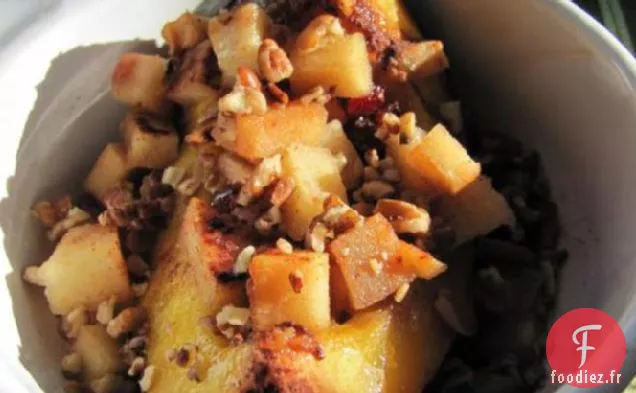 Courge de Gland Sucrée Aux Pommes et Craisins (Mijoteuse)