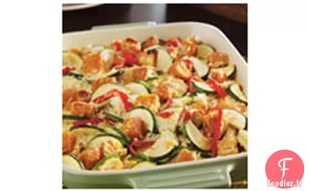 Casserole de Courgettes, Poulet et Riz