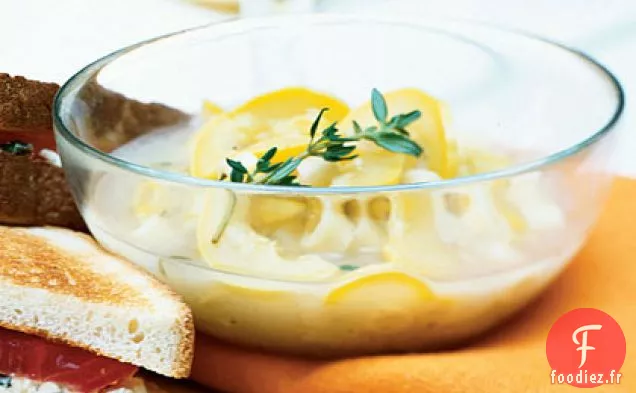 Soupe de Courge et Pâtes d'Été