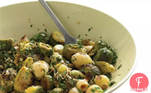 Choux De Bruxelles Rôtis Aux Graines De Tournesol