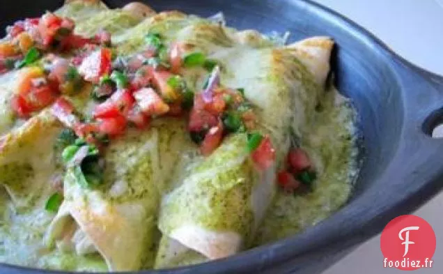 Enchiladas au Poulet et aux Olives Vertes