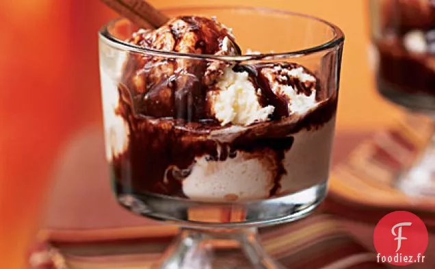 Sauce Au Vin Chaud Au Chocolat Noir