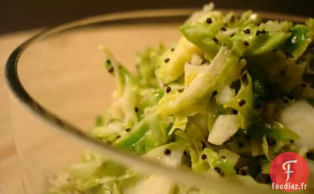 Choux De Bruxelles Hachés Aux Graines De Pavot Et Au Citron