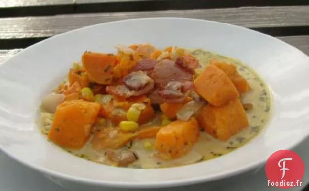 Chaudrée de Patate Douce et de Maïs