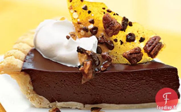 Tarte au Chocolat Noir avec Praliné à la Pointe de Cacao
