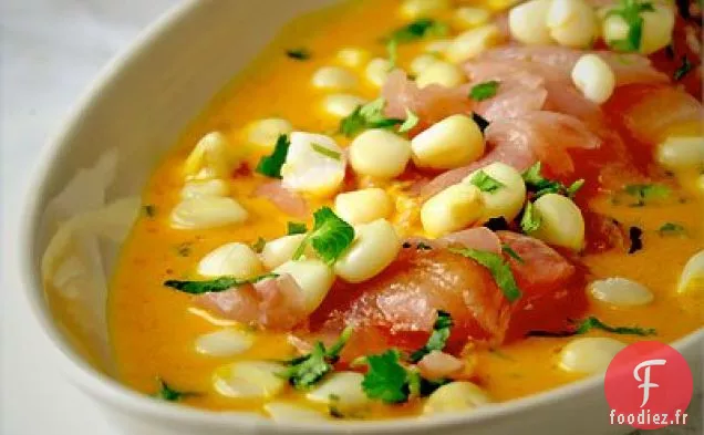 Crudo De Bar À La Sauce Tiradito Péruvienne