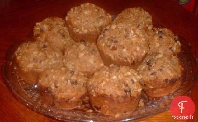 Muffins au Son de Raisin Sucré et Noisette