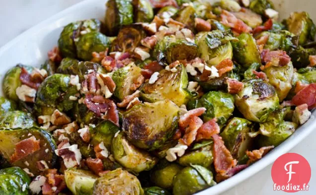 Choux De Bruxelles Rôtis Au Bacon, Pacanes Et Sirop D'Érable