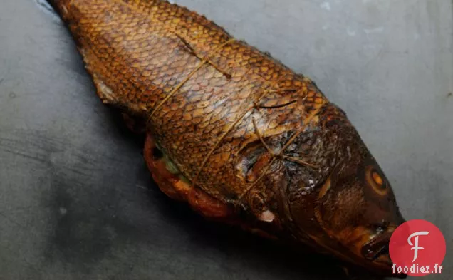 Planche De Cèdre Loup De Mer Grillé (Bar)