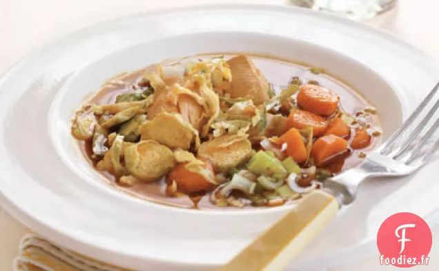 Poulet Asiatique aux Choux de Bruxelles