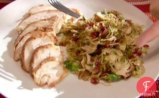 Choux de Bruxelles aux Pacanes et Canneberges